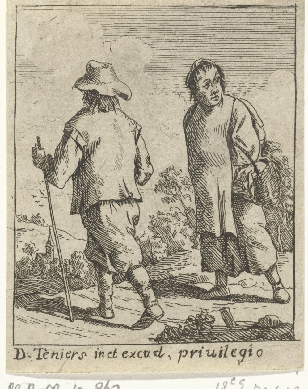 Ein Bauernpaar auf dem Weg von David Teniers (II)