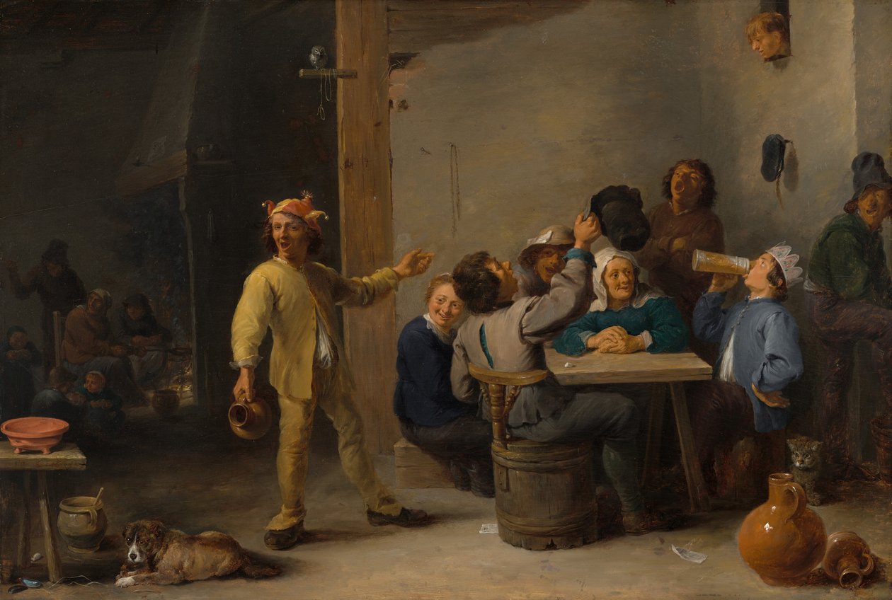 Bauern feiern den Dreikönigstag, 1635 von David Teniers II
