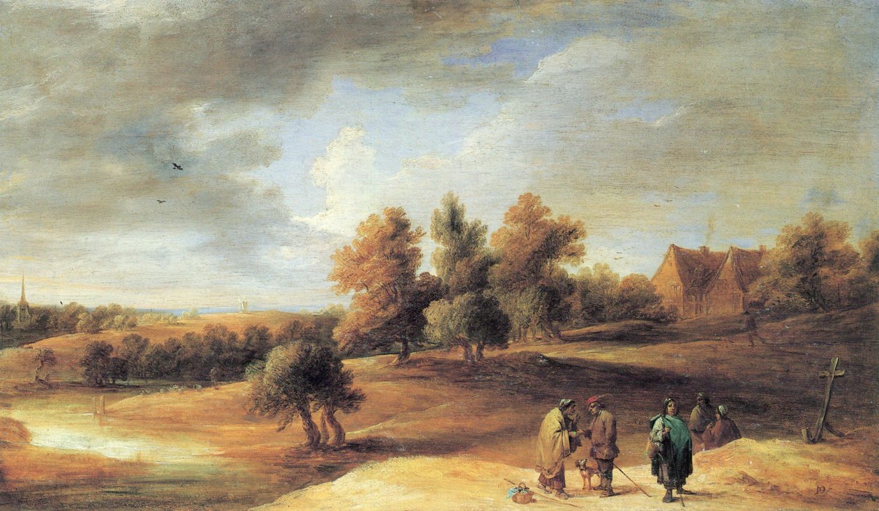 Landschaft mit Zigeunern von David Teniers the Younger