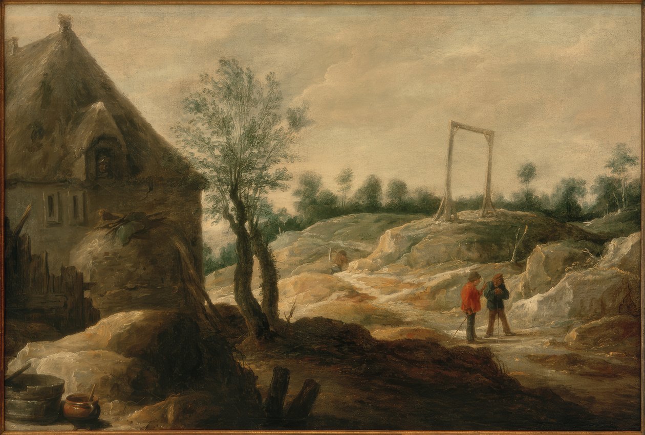Landschaft mit Bauernhaus von David Teniers the Younger