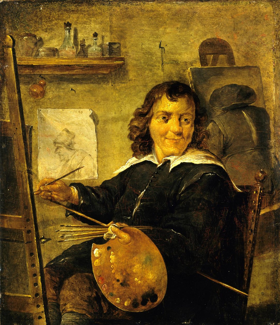 Maler in seinem Atelier von David Teniers the Younger