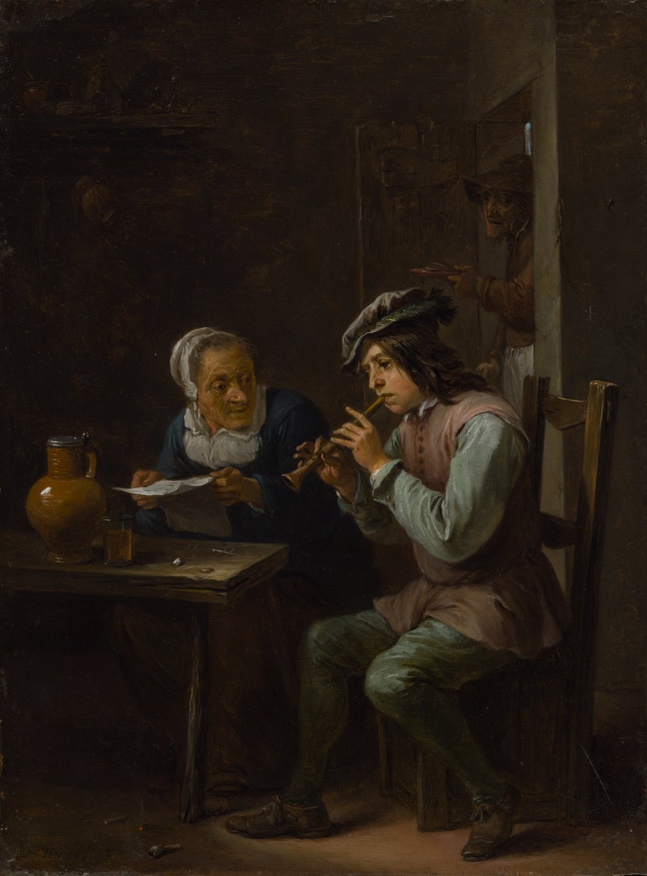 Der Flageolettspieler von David Teniers the Younger
