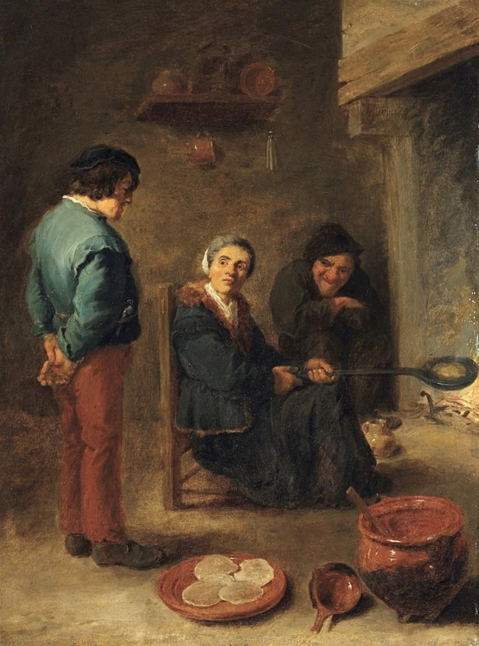 Der Pfannkuchenbäcker von David Teniers the Younger
