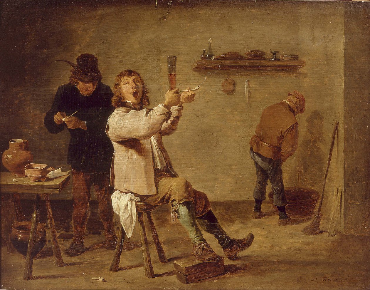 Die Raucher von David Teniers the Younger