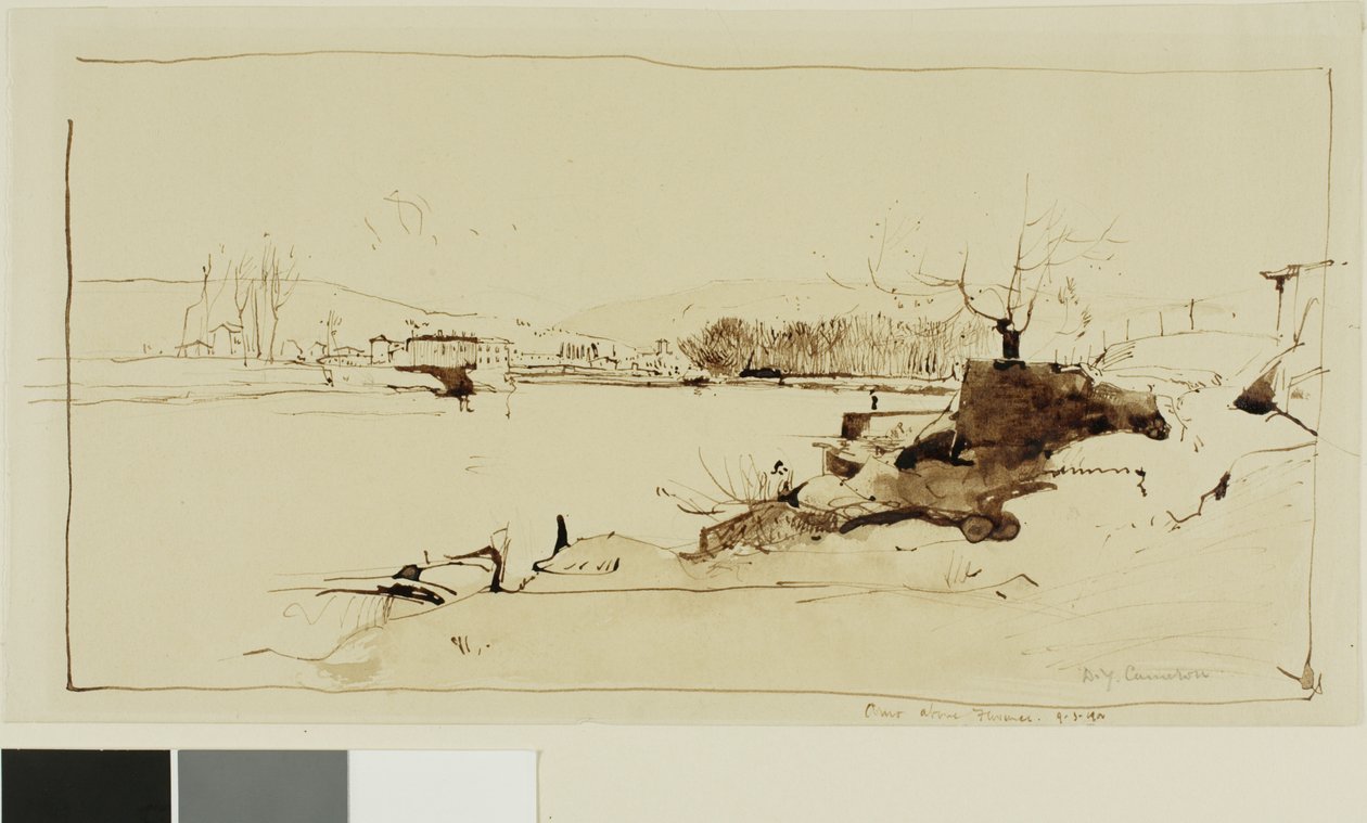 Arno oberhalb von Florenz von David Young Cameron