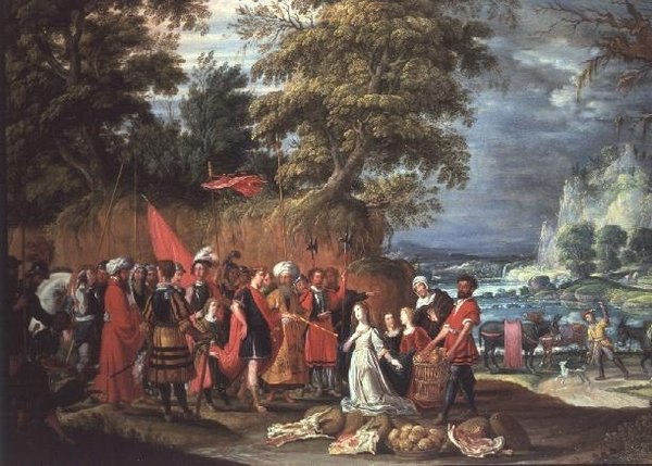 Das Opfer von Abigail von David the Elder Teniers