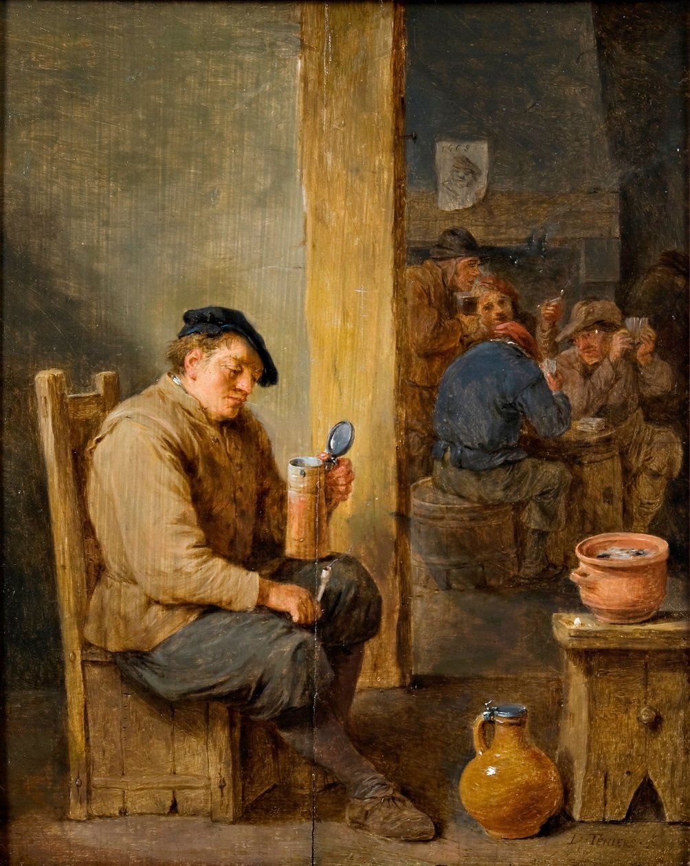 Der leere Krug von David the Younger Teniers