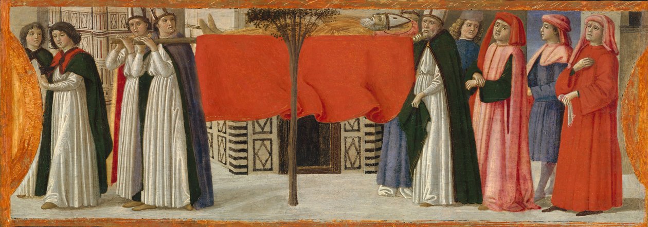 Das Begräbnis des heiligen Zenobius, ca. 1479 von Davide Ghirlandaio