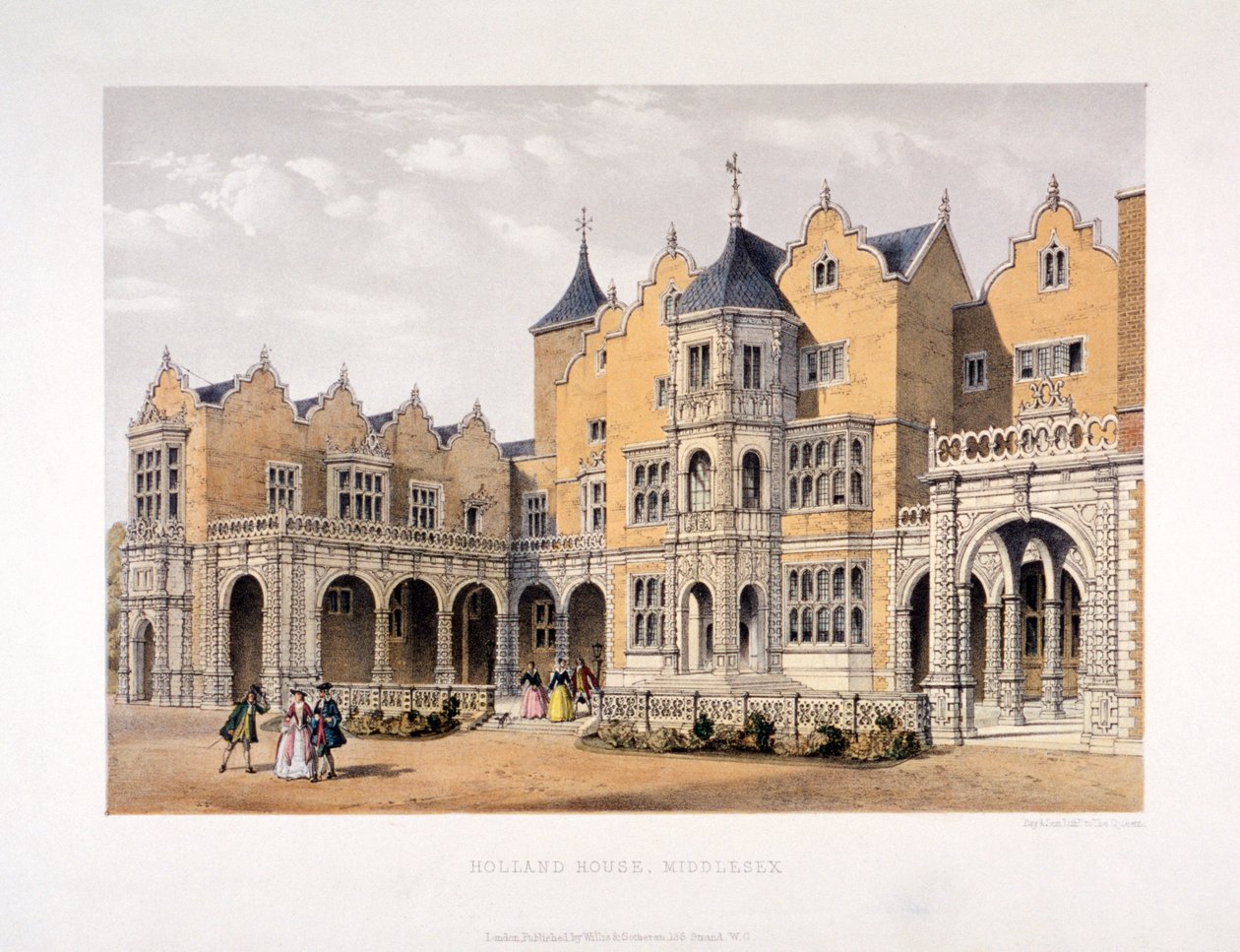 Holland House, Kensington, London, ca. 1850 von Day and Son