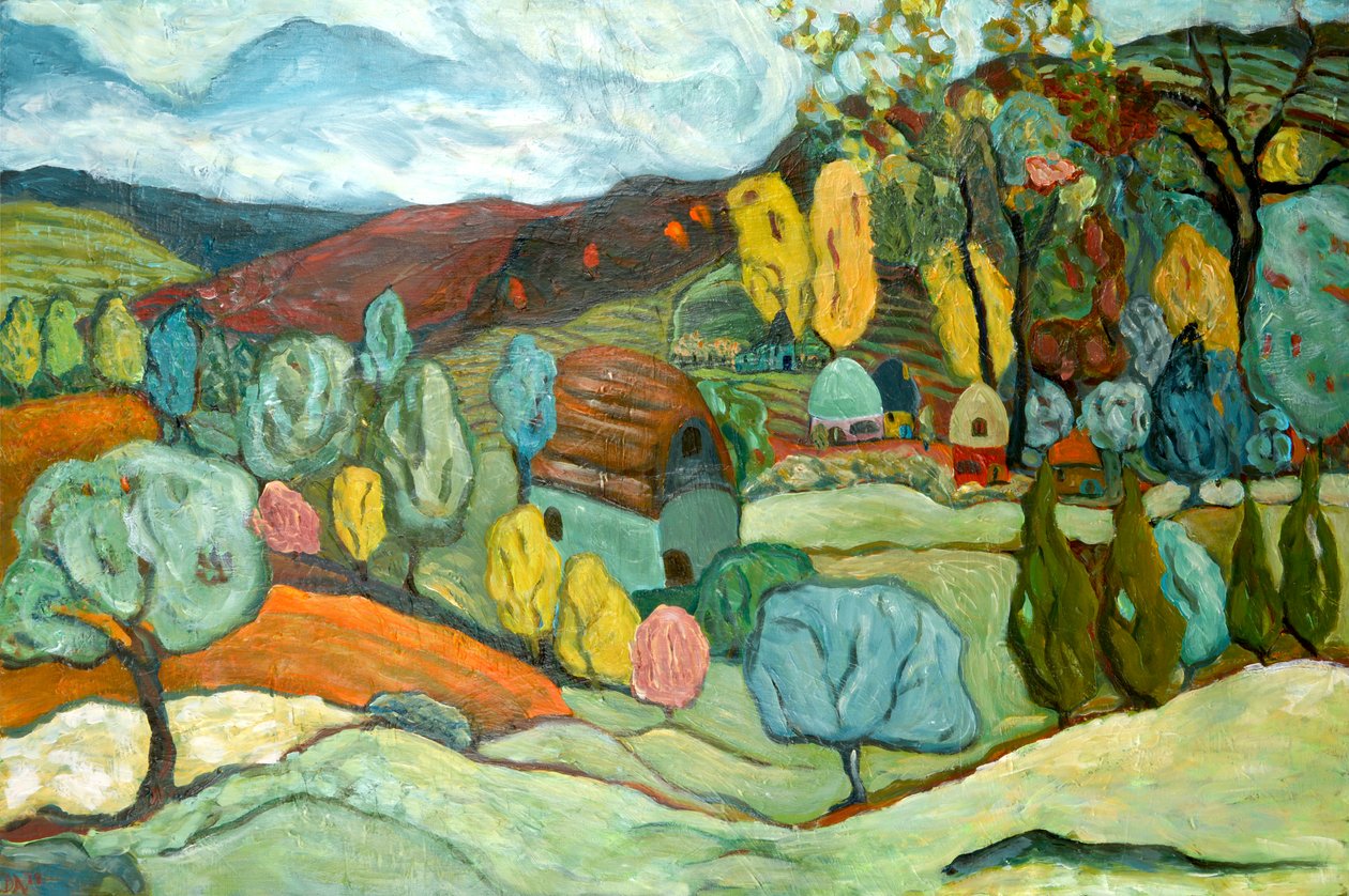 Dorf Herbst von Deborah Eve Alastra