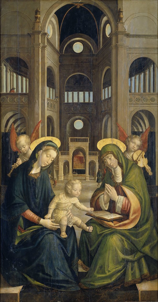 Die Madonna und das Kind mit der heiligen Anna von Defendente Ferrari