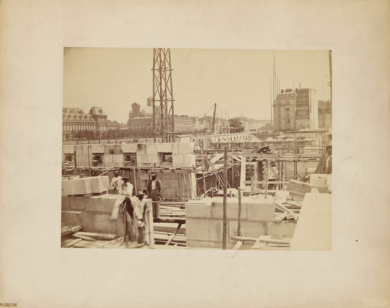 [Baustelle in Paris] von Delmaet and Durandelle