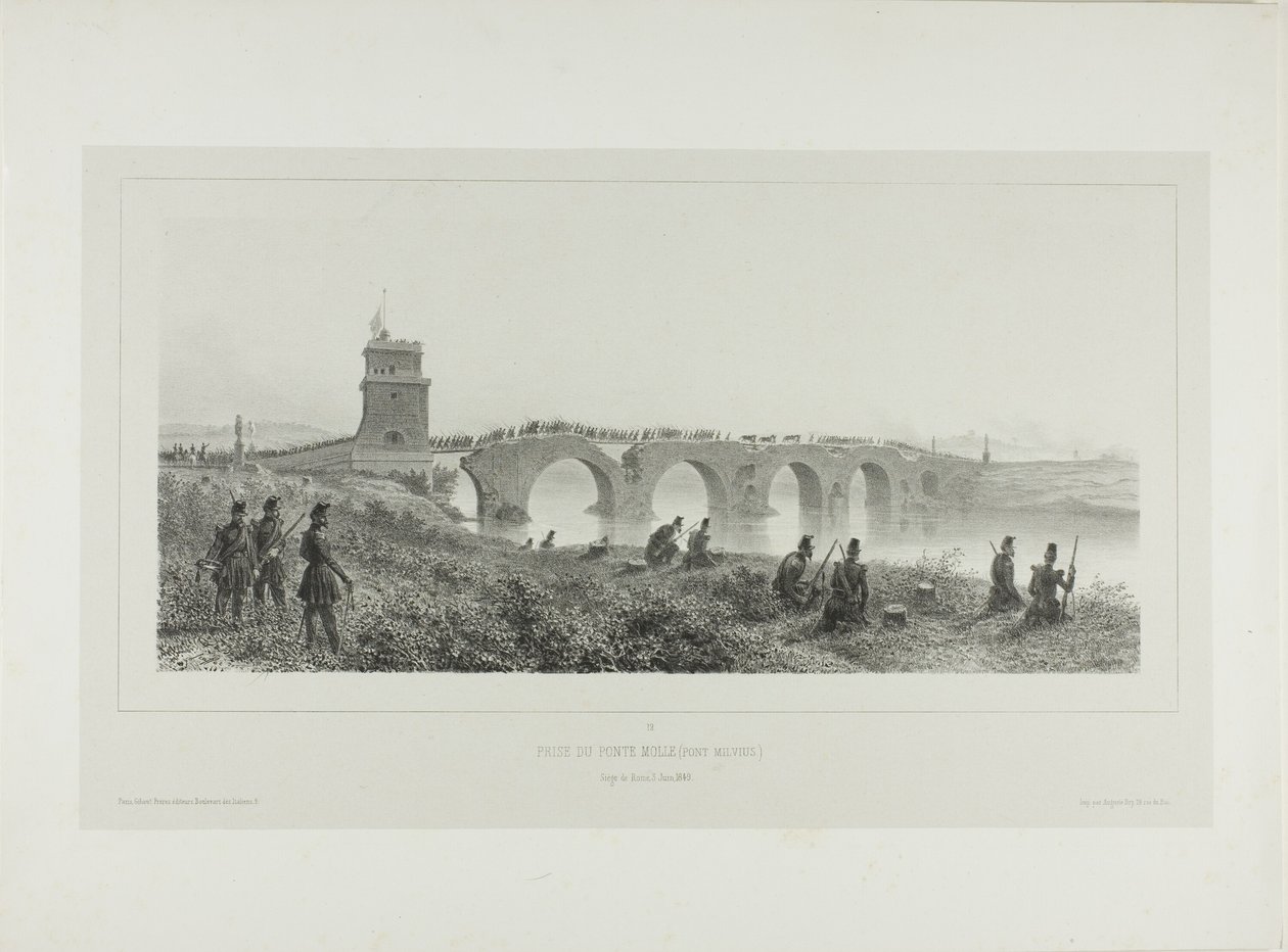 Eroberung der Molle-Brücke von Denis Auguste Marie Raffet