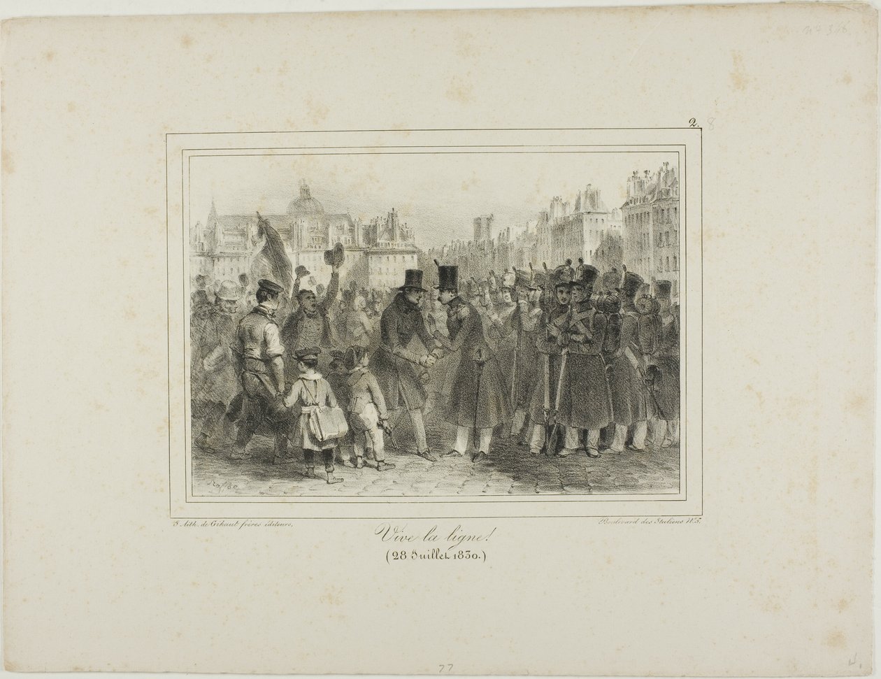 Langes Leben den Truppen! von Denis Auguste Marie Raffet