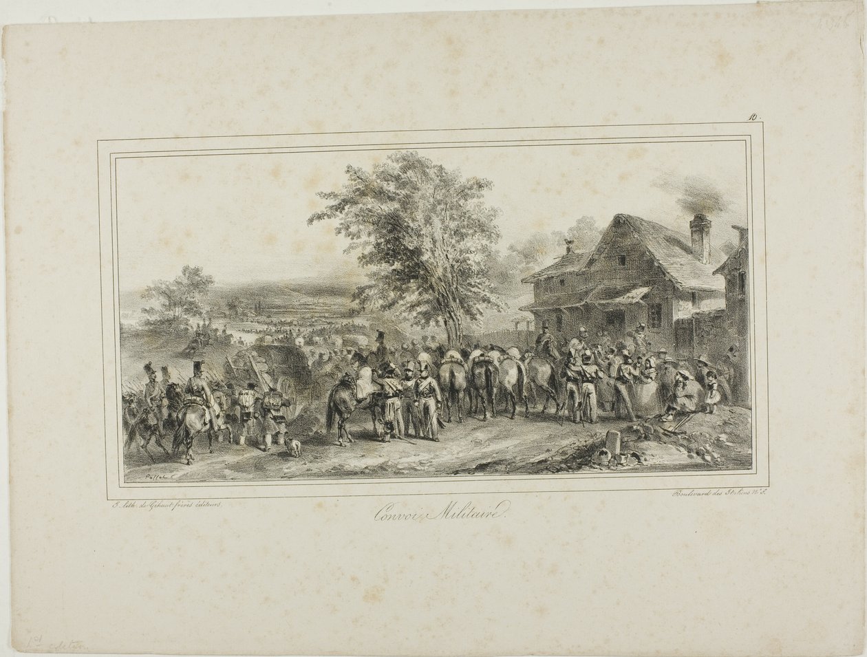 Militärkonvoi von Denis Auguste Marie Raffet