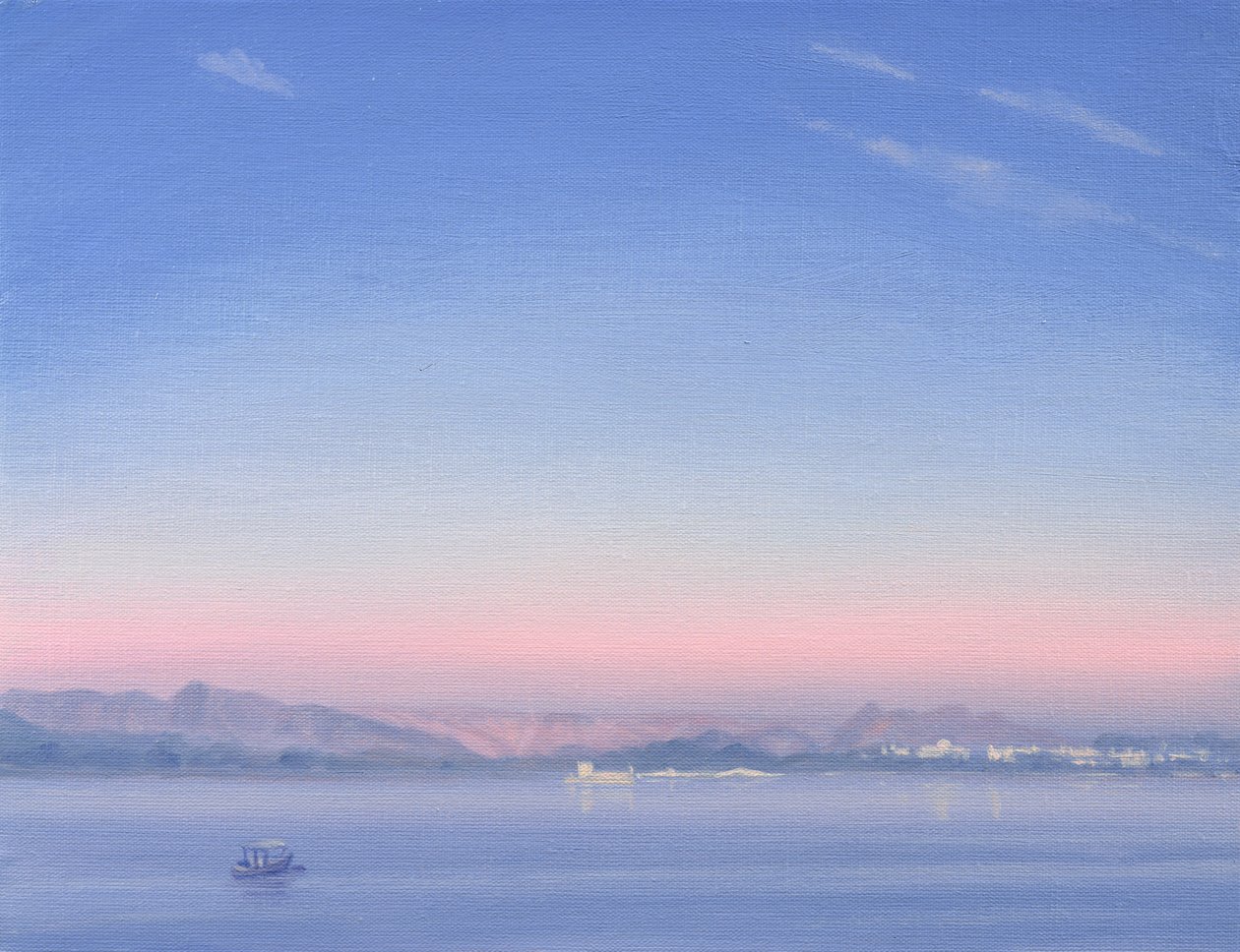 Morgendämmerung über dem Piccola-See von Derek Hare