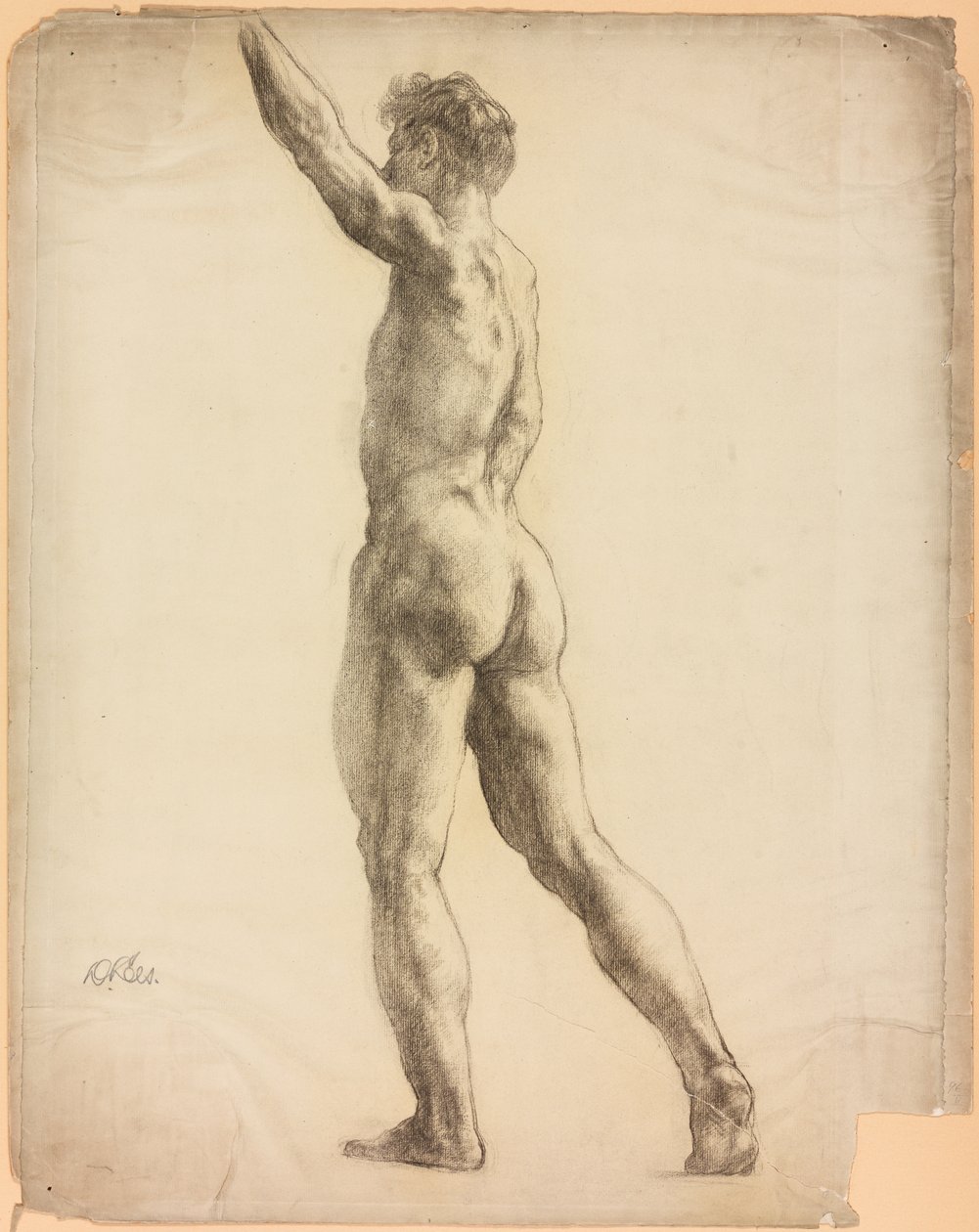 Studie einer männlichen Figur von Derwent Lees