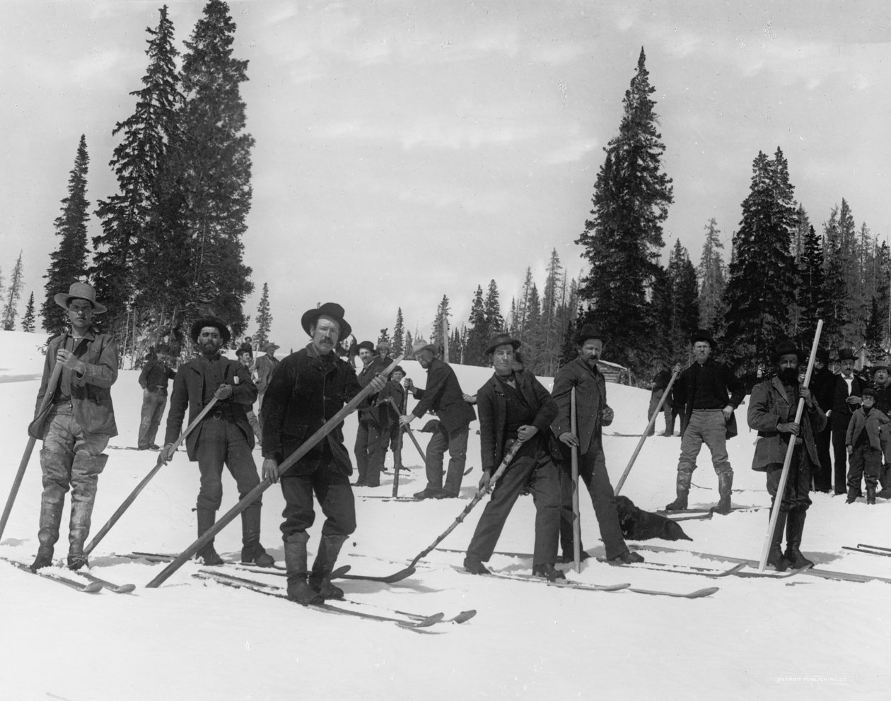 Eine Skibrigade von Detroit Publishing Co.