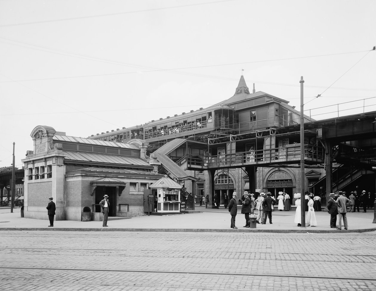Atlantic Avenue, U-Bahn-Eingang, Brooklyn, N.Y., ca. 1910-20 von Detroit Publishing Co.