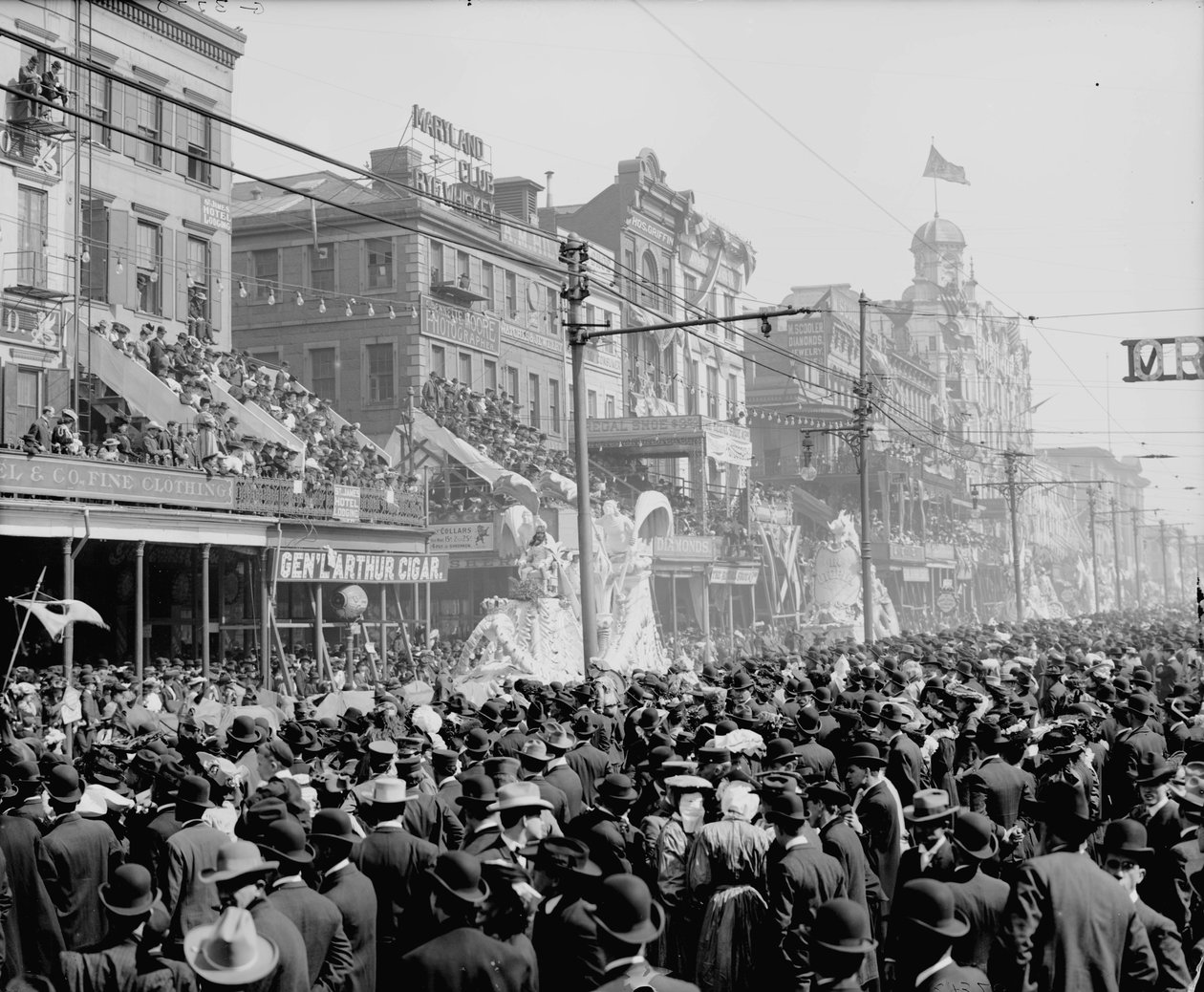 New Orleans, Louisiana, Mardi Gras Tag, der Rote Umzug, ca. 1890-1910 von Detroit Publishing Co.
