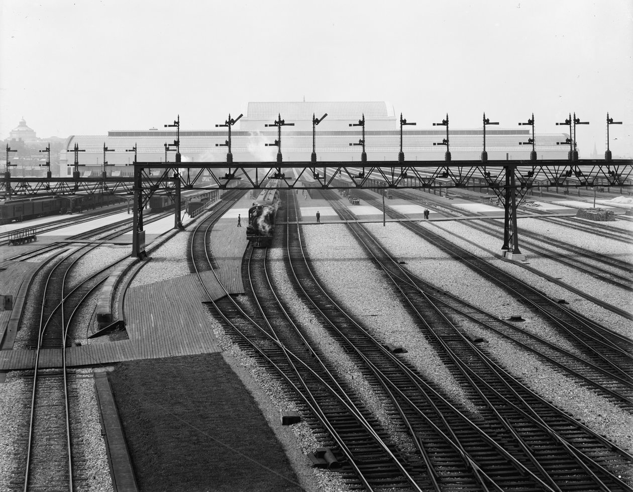 Rangierbahnhöfe, Union Station, Washington, D.C., um 1907-10 von Detroit Publishing Co.