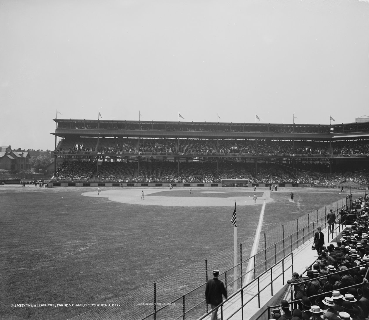 Die Bleichfelder, Forbes Field, Pittsburgh, Pennsylvania, ca. 1900-15 von Detroit Publishing Co.