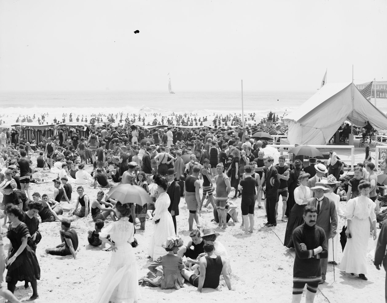 Atlantic City, die Badezeit von Detroit Publishing Co.