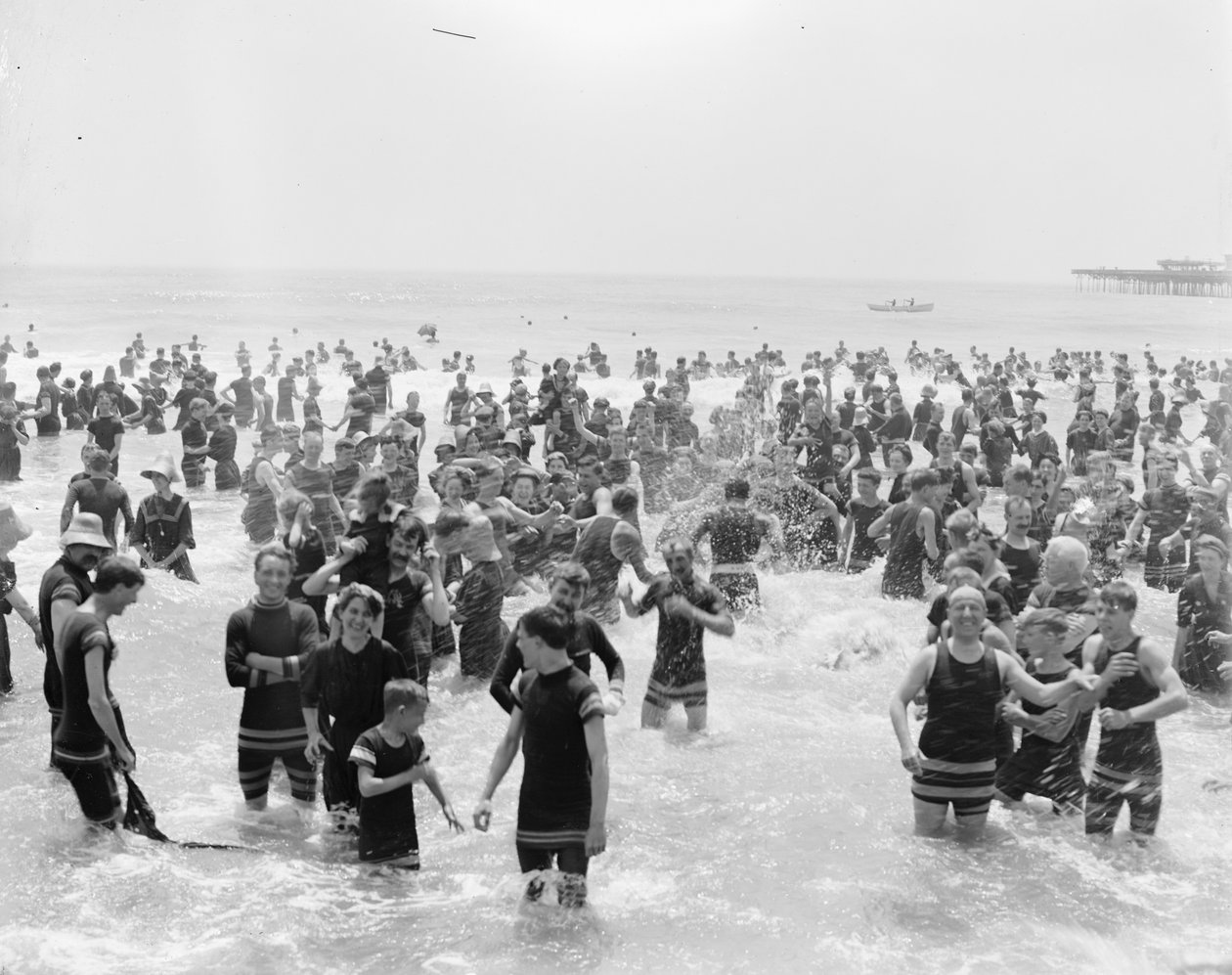 Badegäste, Atlantic City, New Jersey von Detroit Publishing Co.