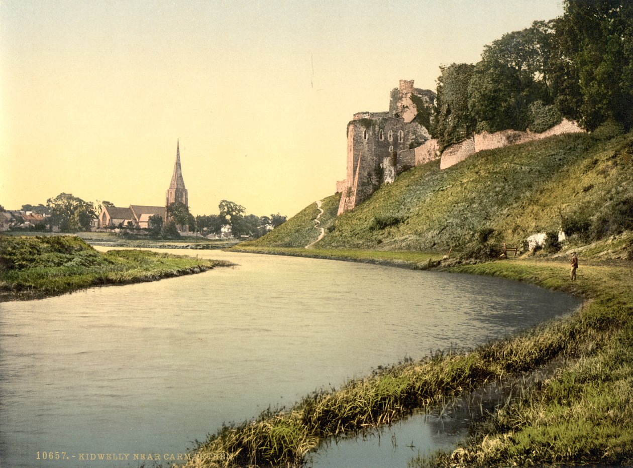 Kidwelly, Carmarthen, Wales, ca. 1890-1900 von Detroit Publishing Co.