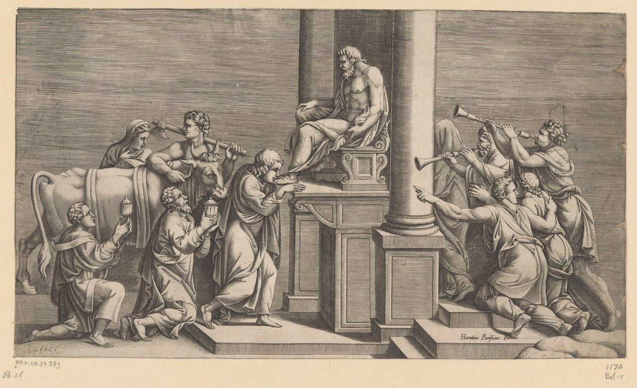 Opfer eines Stiers an Jupiter von Diana Mantuana