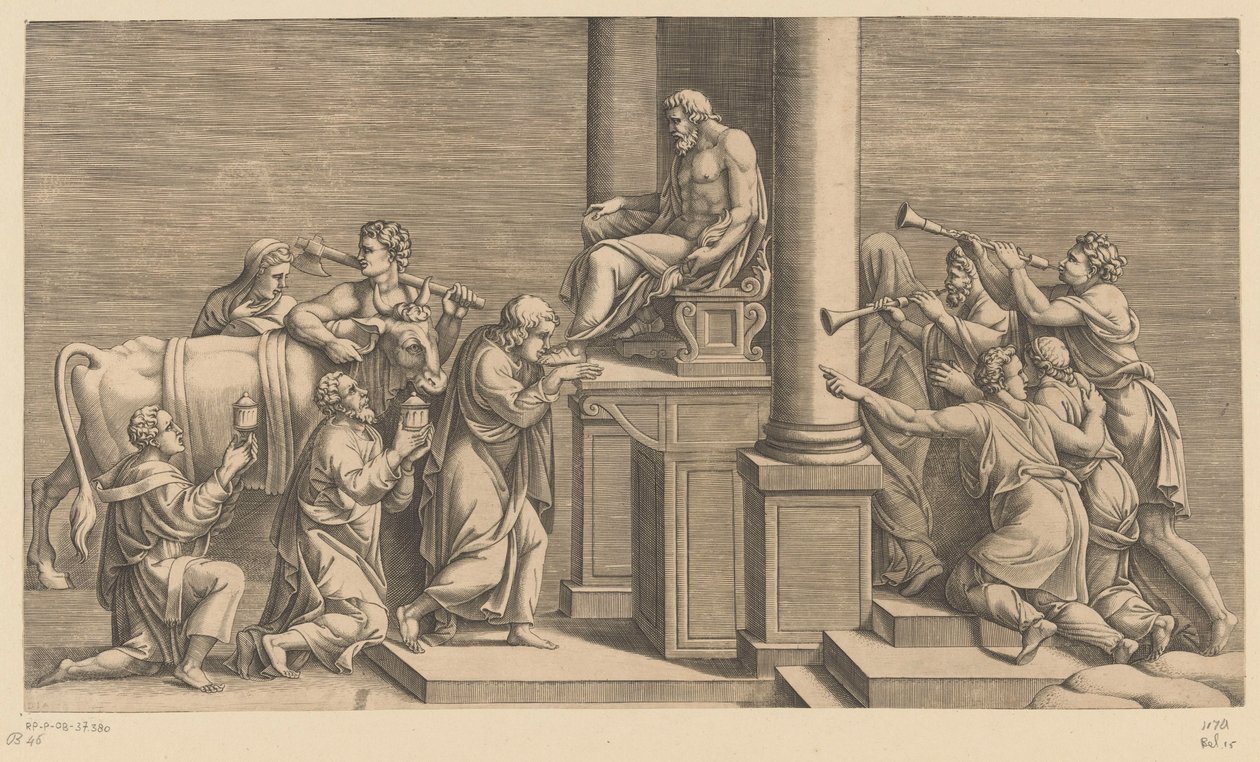 Opfer eines Stiers an Jupiter von Diana Mantuana