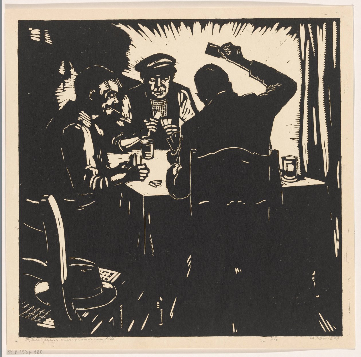 Kartenspieler von Dick Ket (signed by artist)