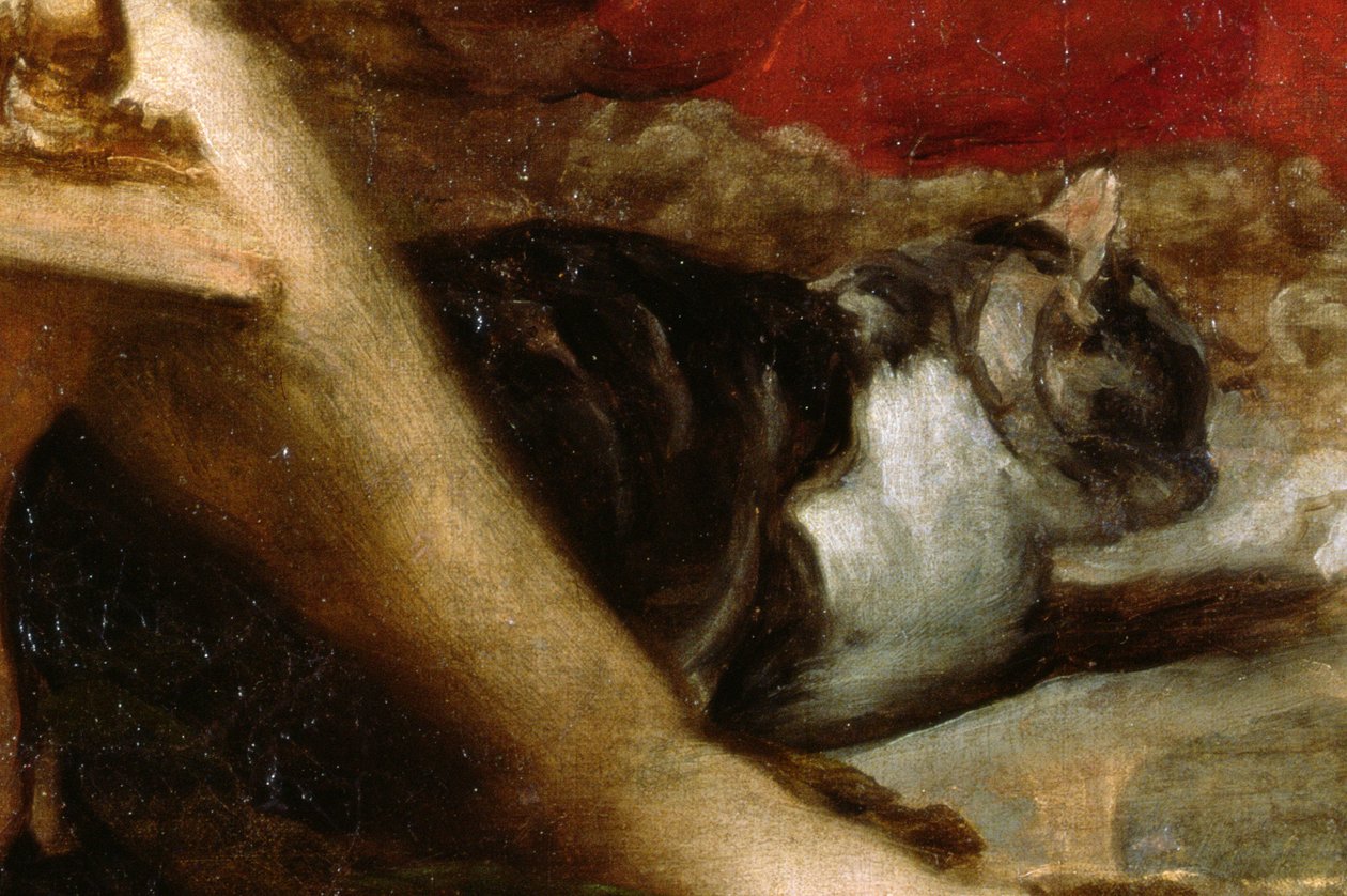 Die Fabel von Arachne, oder Die Spinnerinnen, ca. 1657 (Detail) von Diego Velázquez