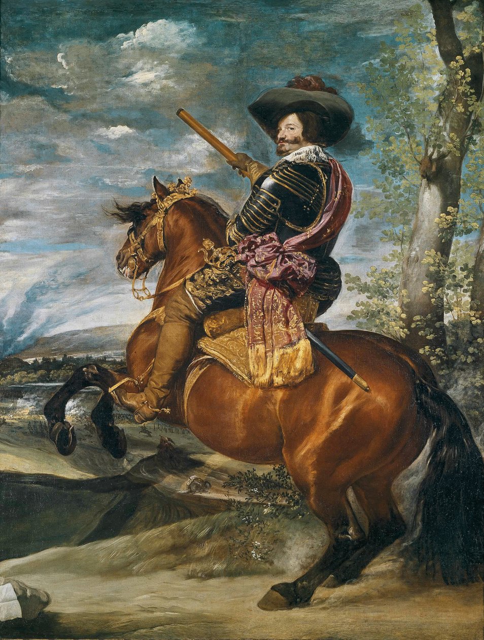 Reiterporträt von Don Gaspar de Guzman (1587-1645), Graf-Herzog von Olivares, 1634 von Diego Velázquez
