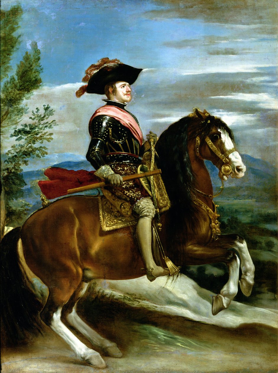 Reiterporträt von König Philipp IV. von Spanien (1605-65) von Diego Velázquez