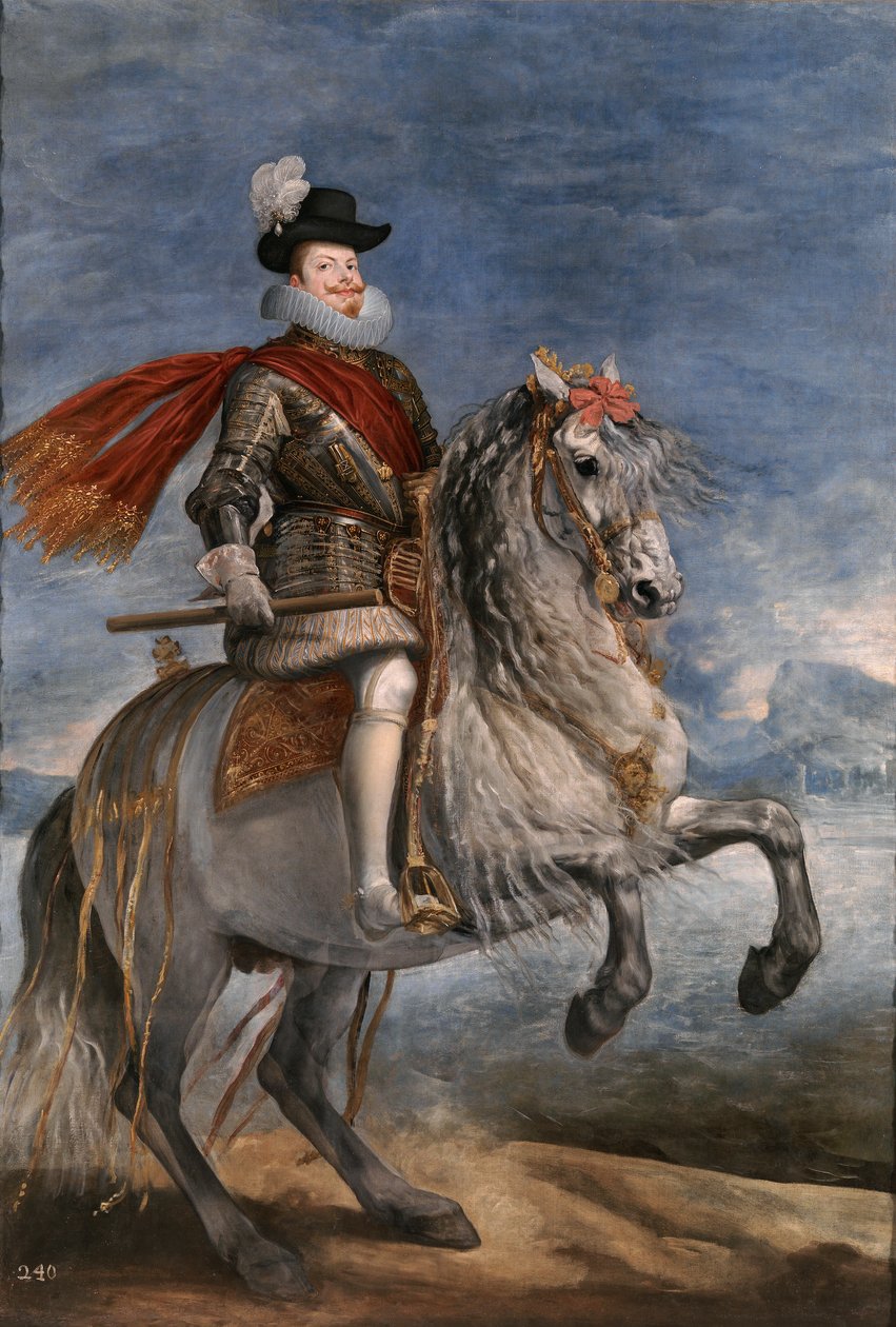 Philipp III. zu Pferd von Diego Velázquez
