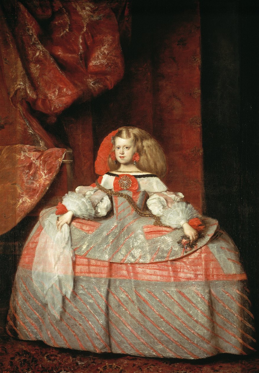 Infantin Margarita Teresa in einem rosa Kleid von Diego Velázquez