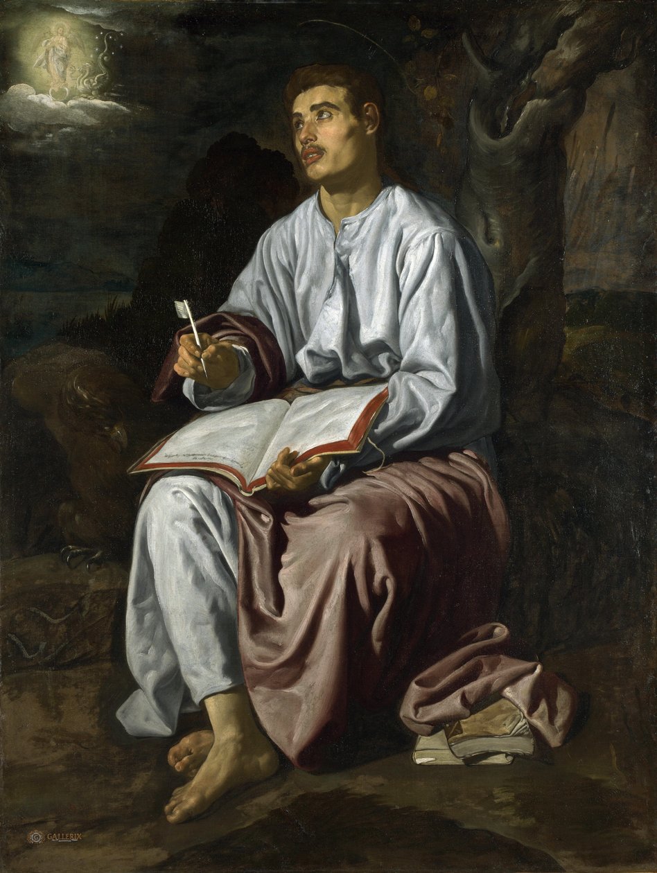 Johannes der Evangelist von Patmos von Diego Velázquez