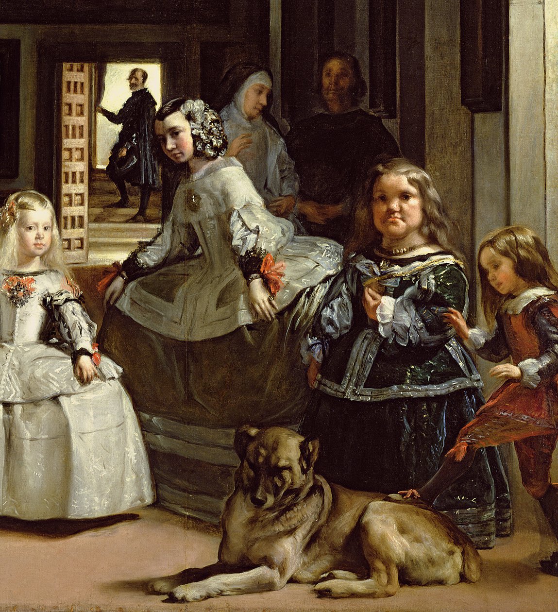 Las Meninas oder Die Familie von Philipp IV., ca. 1656 (Detail) von Diego Velázquez