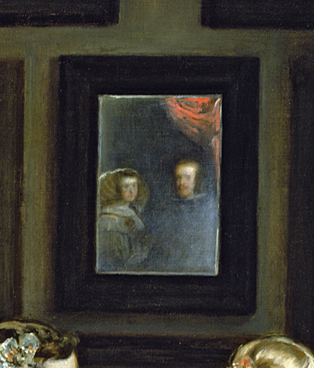 Las Meninas oder Die Familie von Philipp IV., ca. 1656 (Detail) von Diego Velázquez