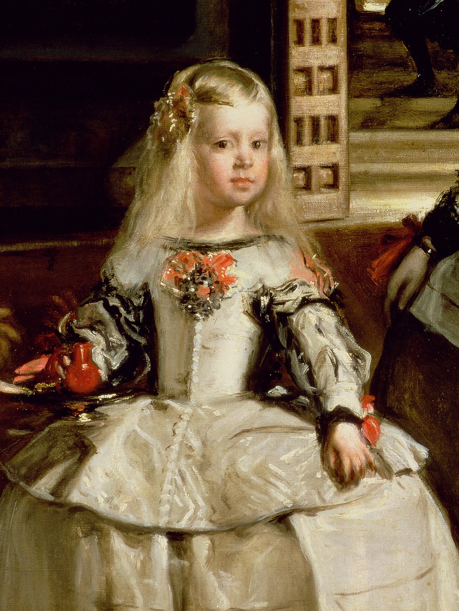 Las Meninas oder Die Familie von Philipp IV., ca. 1656 (Detail) von Diego Velázquez