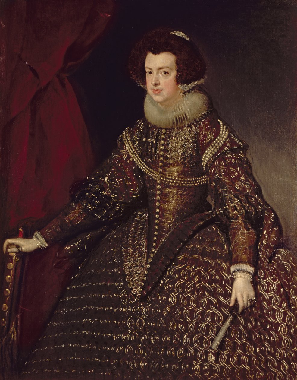 Königin Isabella von Spanien (1602-44), Ehefrau von Philipp IV. (1605-65), 1632 von Diego Velázquez