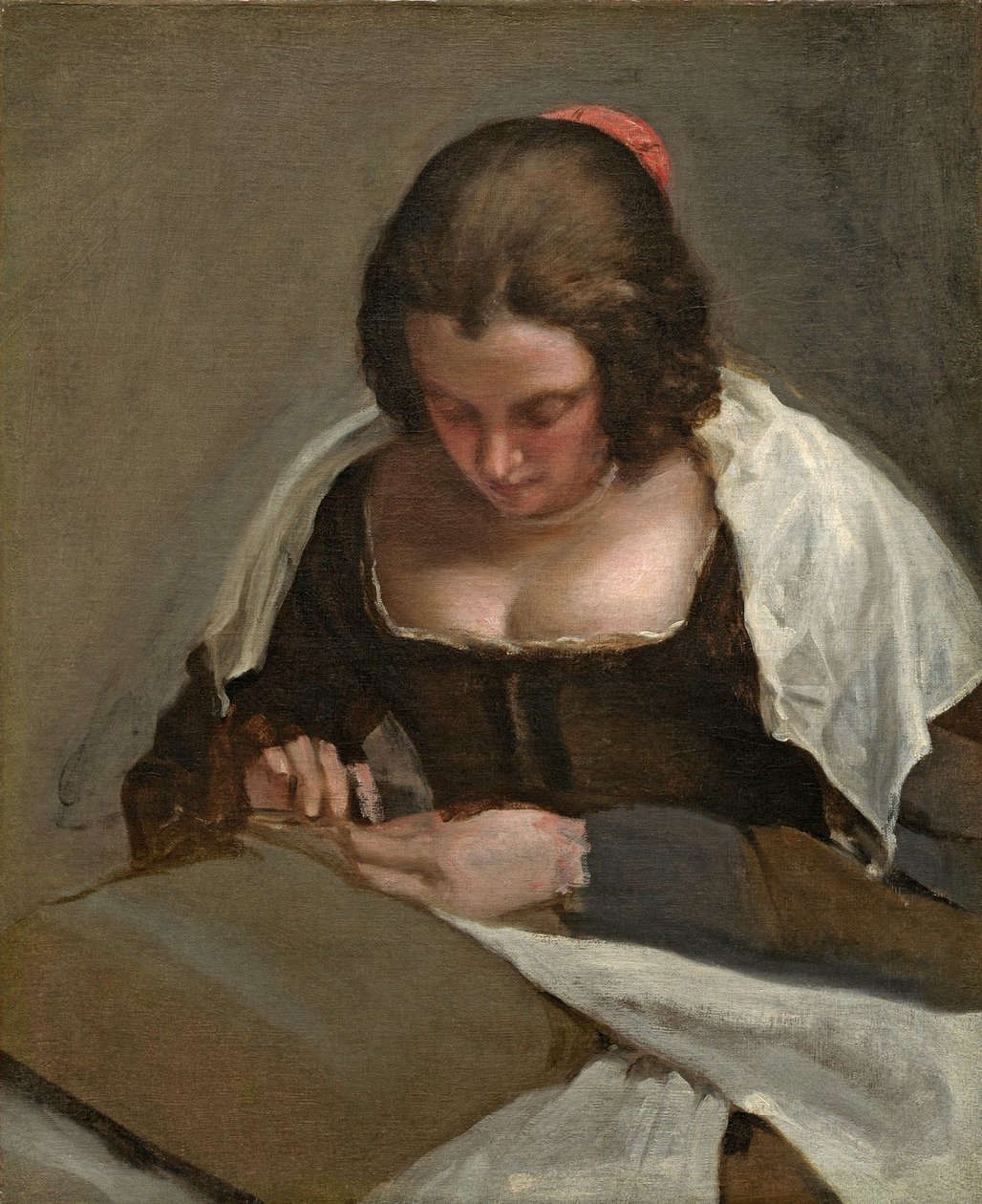 Die Näherin, ca. 1640-50 von Diego Velázquez