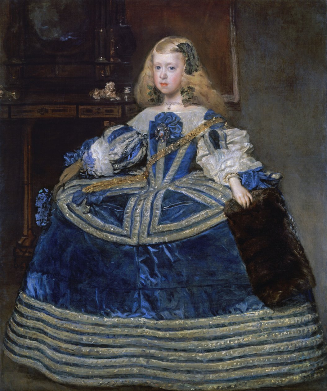 Infanta Margarita Teresa in einem blauen Kleid von Diego Velázquez