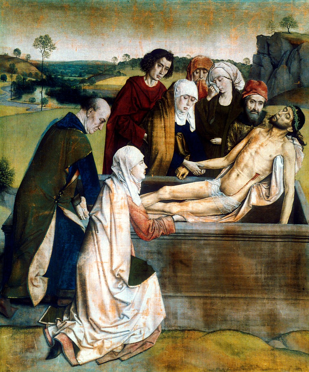 Die Grablegung, 1450er Jahre von Dieric Bouts