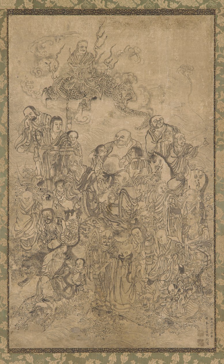 Eine Gruppe von Luohan von Ding Yunpeng