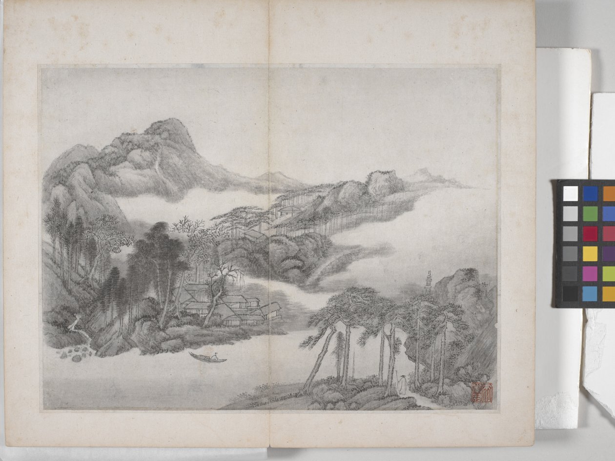Album mit Landschaftsgemälden von Ding Yunpeng