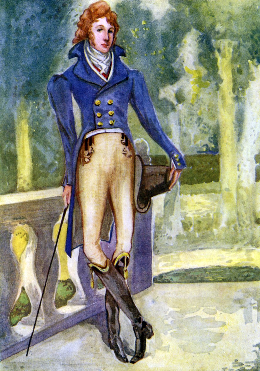 Männerkostüm zur Zeit von Georg IV. (1820–1830) von Dion Clayton Calthrop