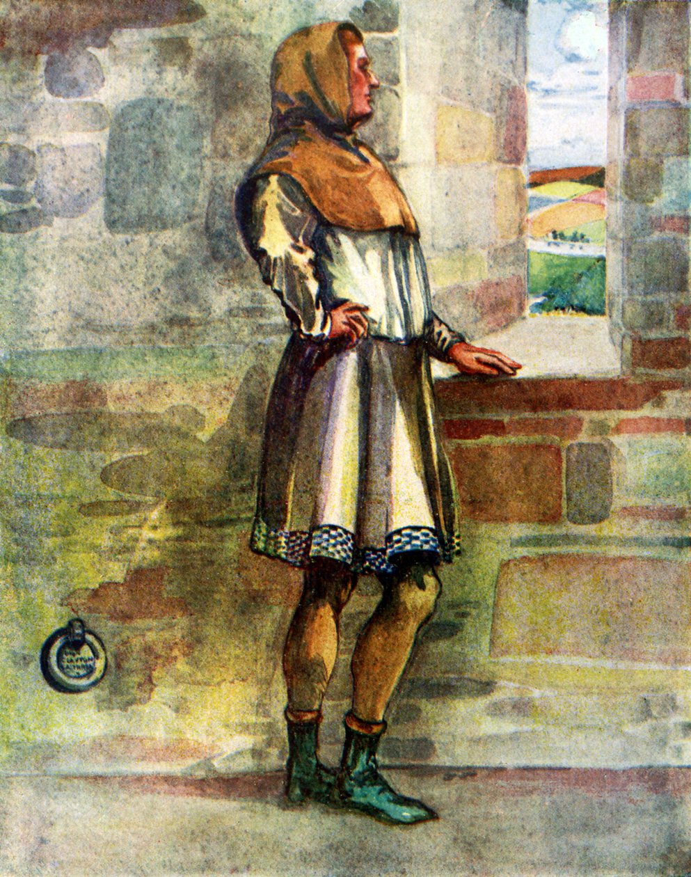 Männerkostüm zur Zeit von Richard I (1189 - 1199) von Dion Clayton Calthrop