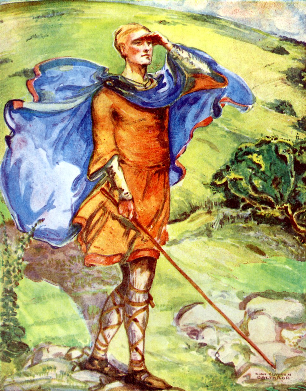 Männerkostüm zur Zeit von Wilhelm I. (1066–1087) von Dion Clayton Calthrop